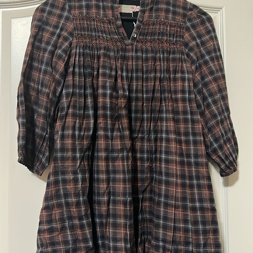 Bonpoint plaid dress size 8